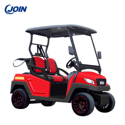 Με λάθη 4 Seater συνήθειας δέρμα κάρρων γκολφ γκολφ με τα μαξιλάρια καθισμάτων