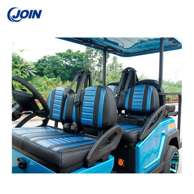 Με λάθη 4 Seater συνήθειας δέρμα κάρρων γκολφ γκολφ με τα μαξιλάρια καθισμάτων